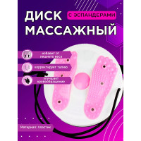 Балансировочный гимнастический диск с эспандерами