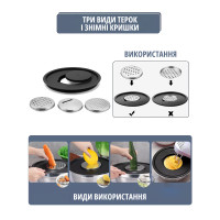 Набор металлических мисок с крышками и терками (6 шт)
