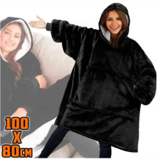 Плед с капюшоном - Huggle Hoodie (черный) (467-1097)