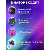 Детский настенный тренажер для бокса – интерактивная боксерская груша Music boxing target